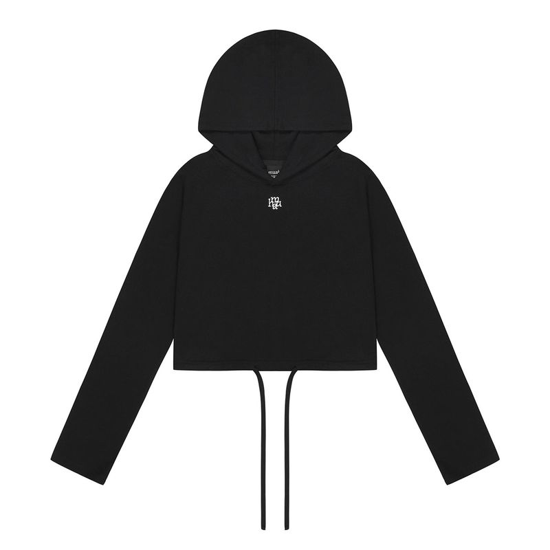 LOGO STITCH STRING HOOD LONG SLEEVE