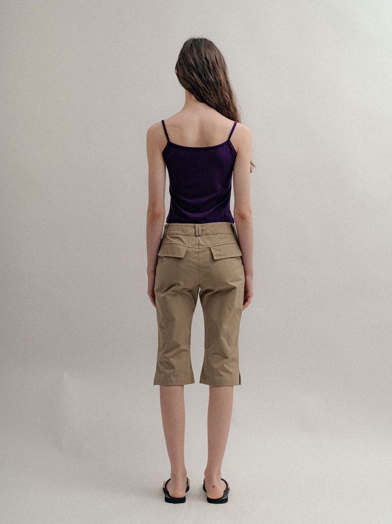 Cotton Capri Pants_Beige