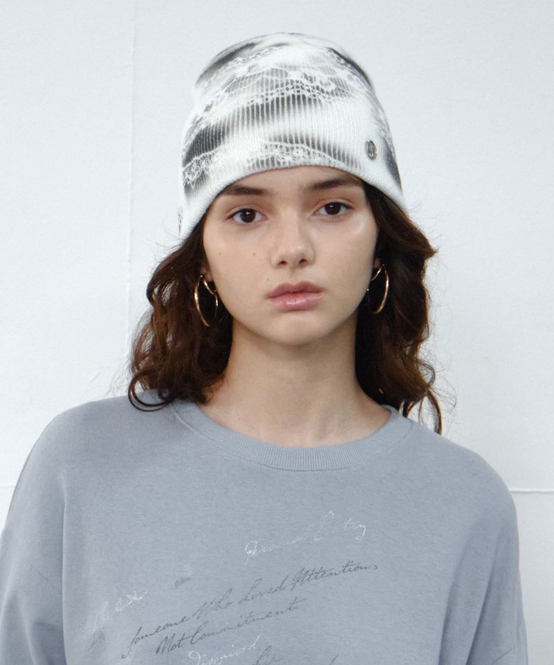 MIDNIGHT MOVE（ミッドナイトムーブ）の「lace beanie (ivory)（Hats）」