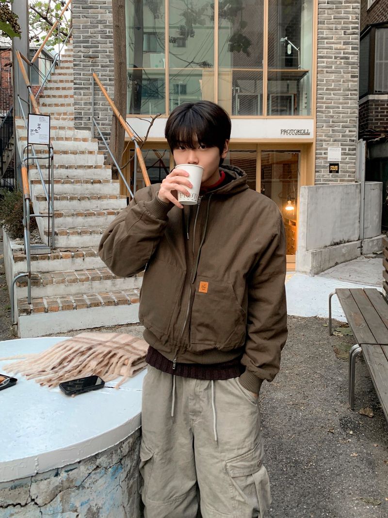 WHAT A LOOK（ワット ア ルック）の「トバパッチフードパディングジャケット（ジャケット/アウター）」