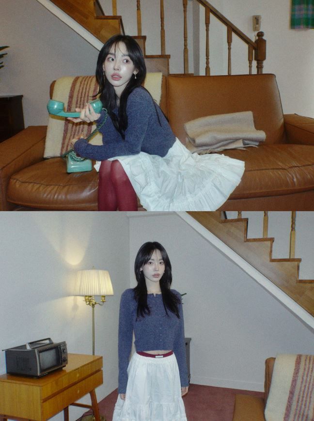 PALEJADE（ペールジェイド）の「Wool Bokashi Crop Cardi（Tops）」