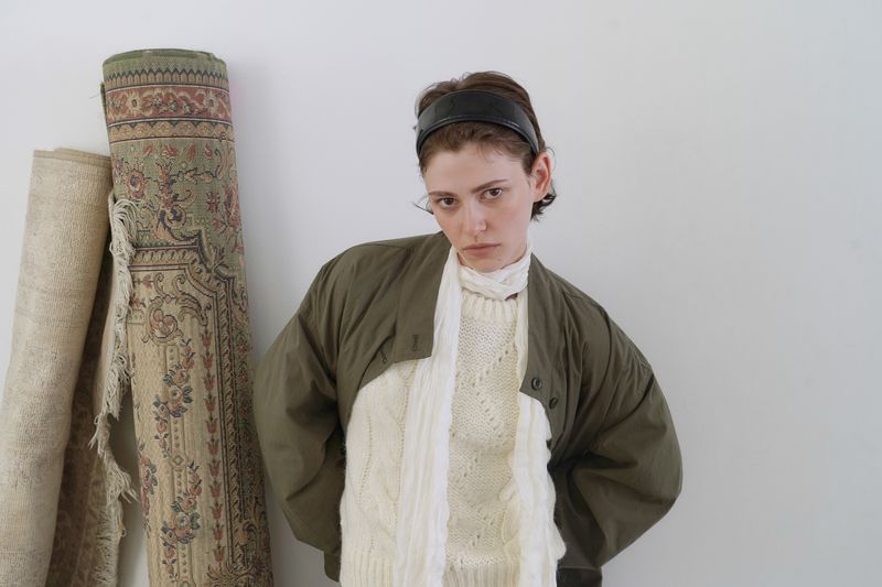 Cove half trench jacket_khaki