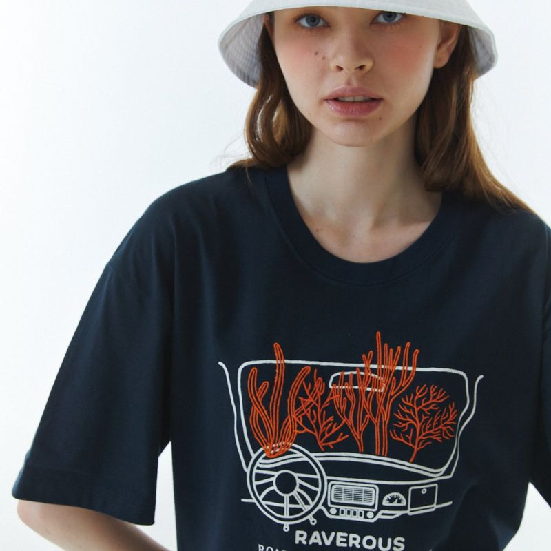 Coral T-Shirt Navy