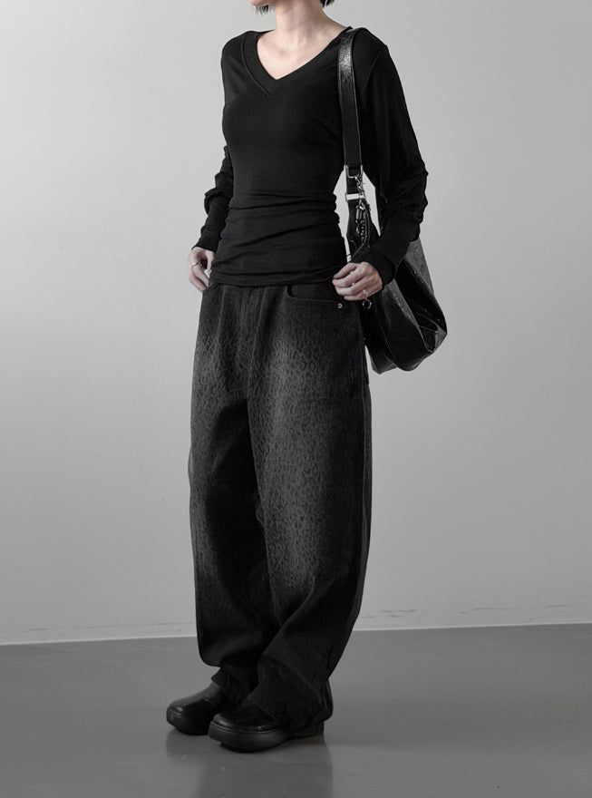 mnem（ムネム）の「Offin Leopard Curved Pants（Pants）」