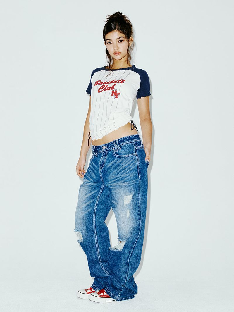 BASEBALL CLUB TEE NAVY