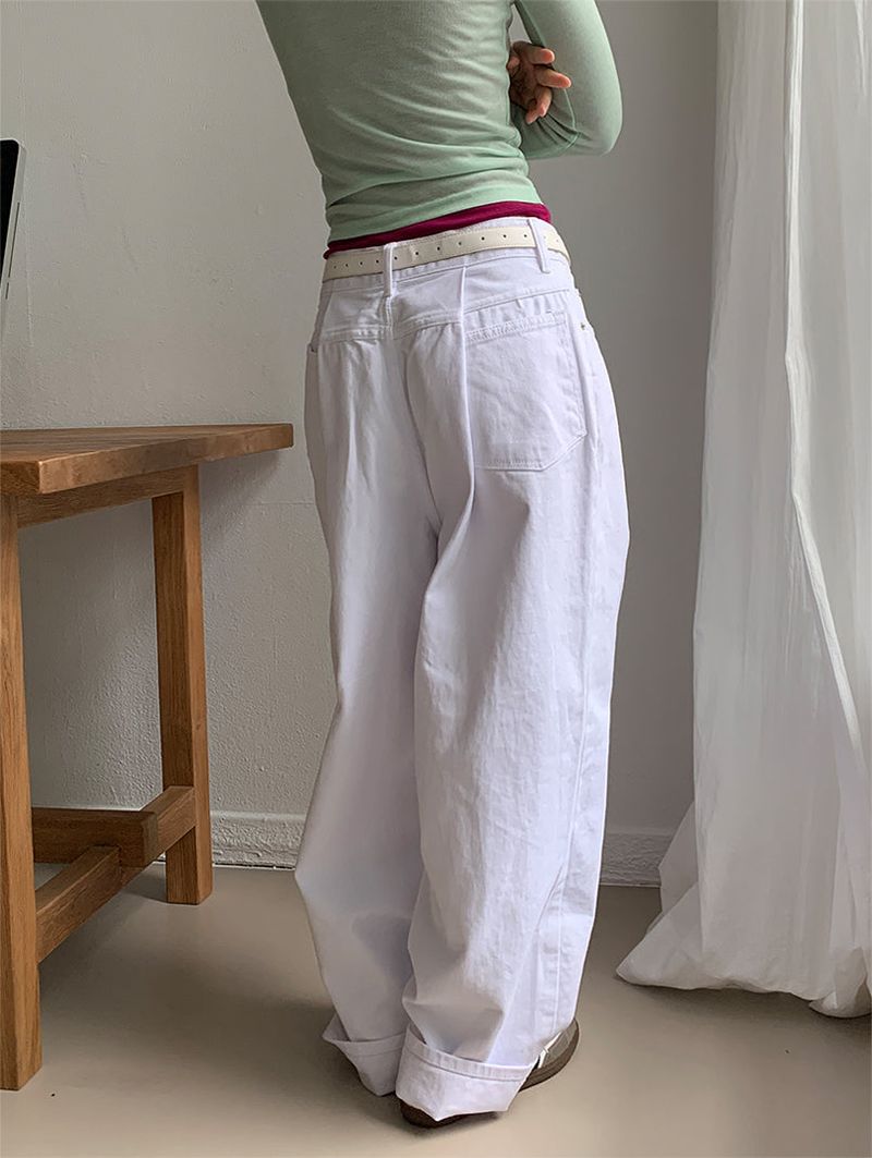 COTTON PINTUCK JEANS (2C)
