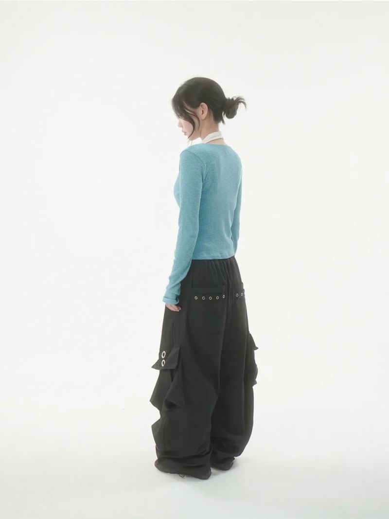 サンド アイレット カーゴ パンツ -4C