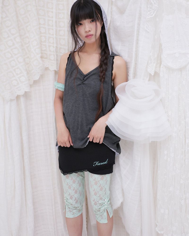 APRON MICRO PANTS / BLACK