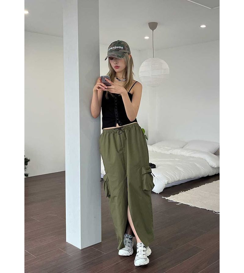 TWILL CORSET TOP
