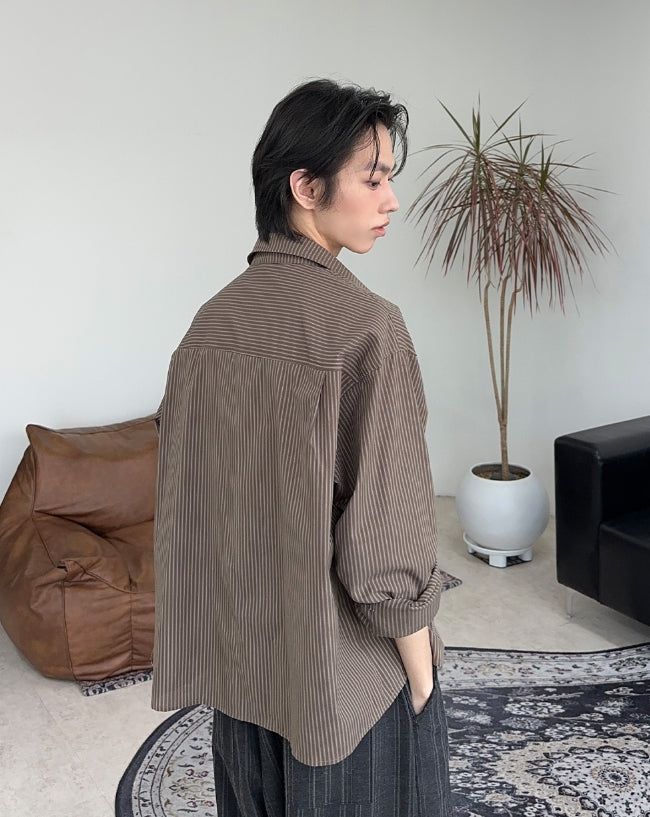Meden Striped Cotton Shirt