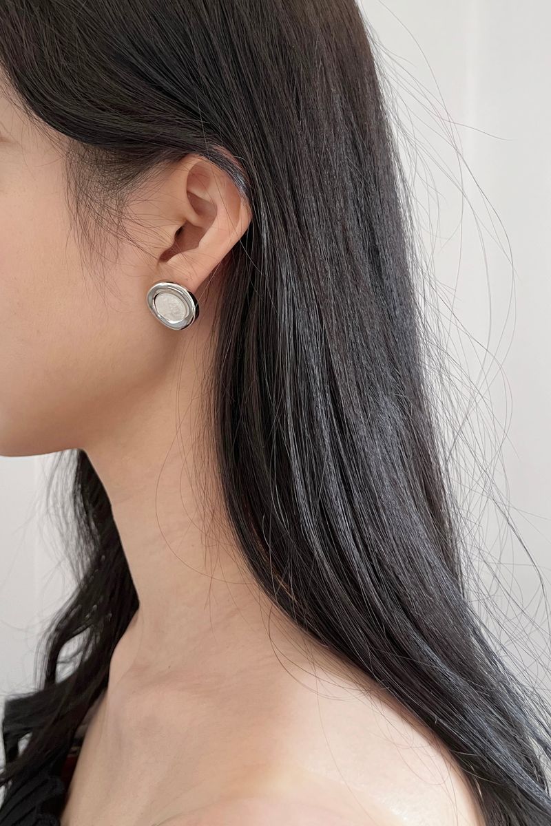 no.3 earring silver