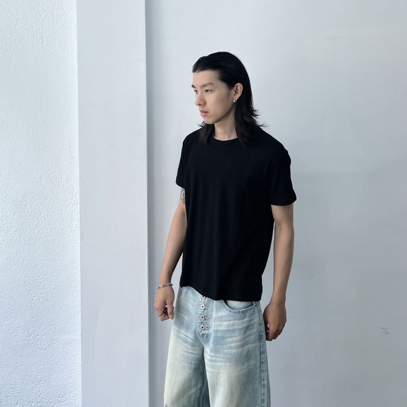 Structured Seam Rib Tee