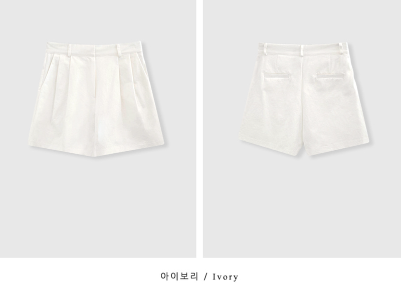 Chris Formal Pintuck Shorts / 2 colors