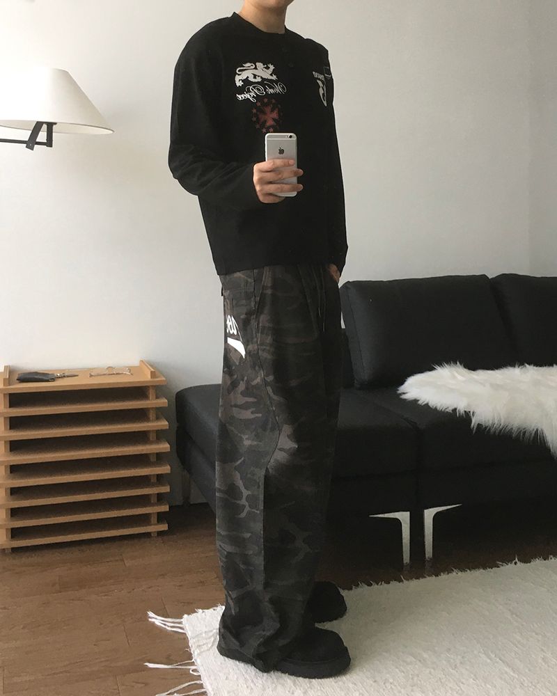 Kingdom Henley Neck Waffle Long Sleeve