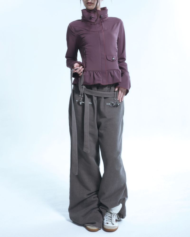Buckle Sweatpants - Pigment Brown