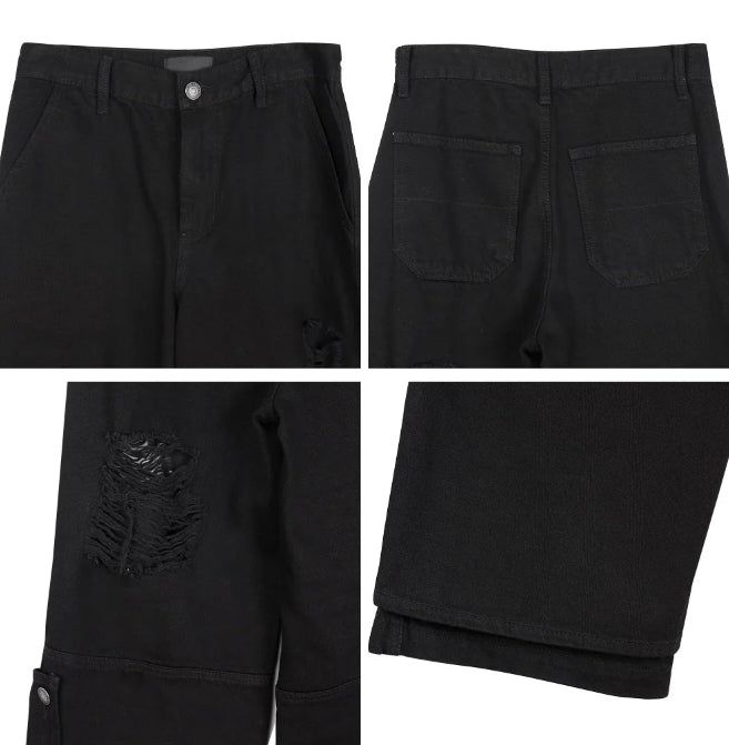Fed Damage Layered Cotton Pants