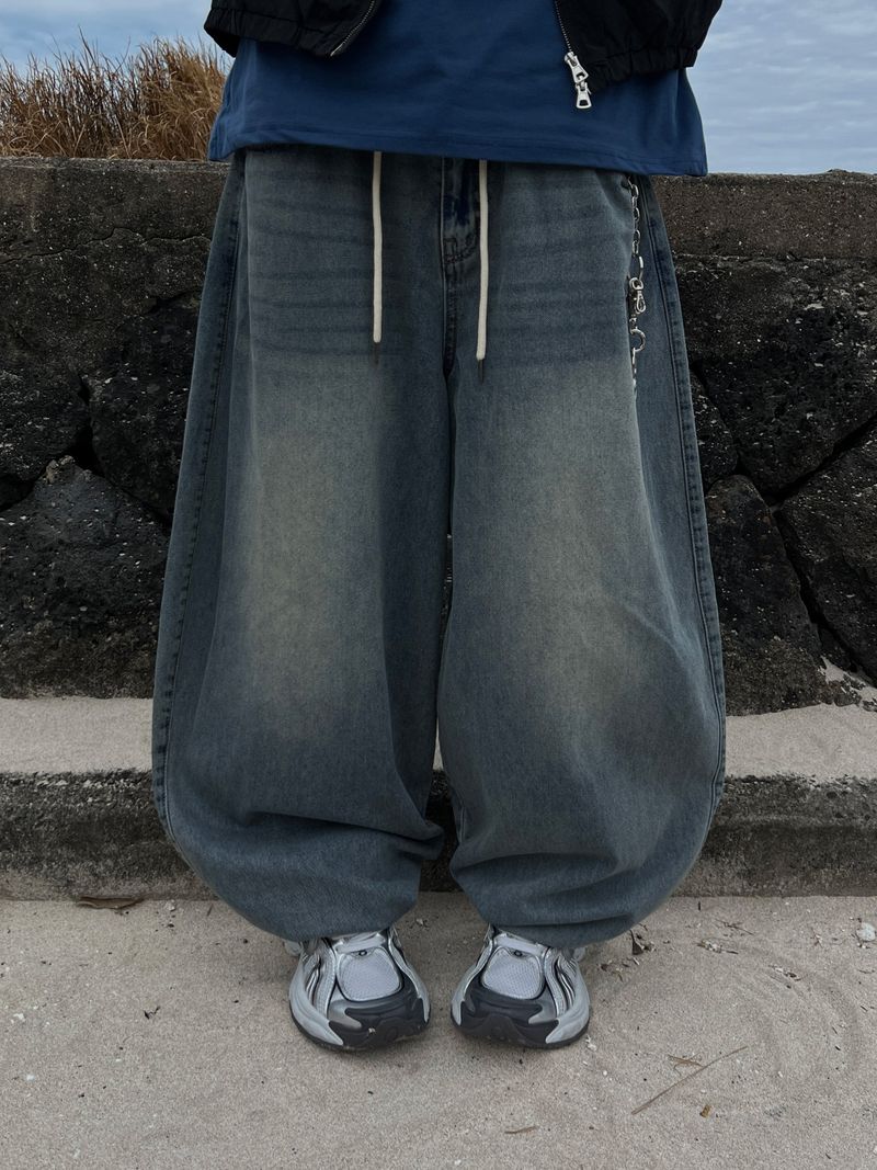 ESOO(イス)の「Nimbus Banding Balloon Denim Pants (4 Colors)(Pants)」