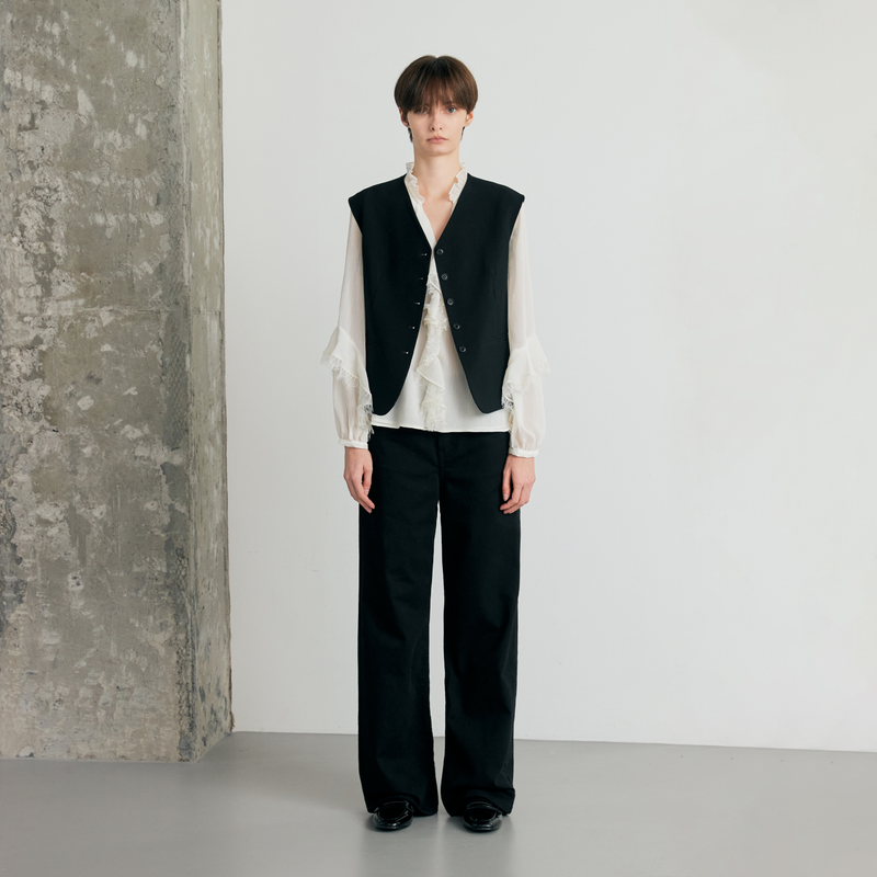 27Y(トゥエンティセブンワイ)の「Relaxed Black Wide Jean - YW393(Pants)」