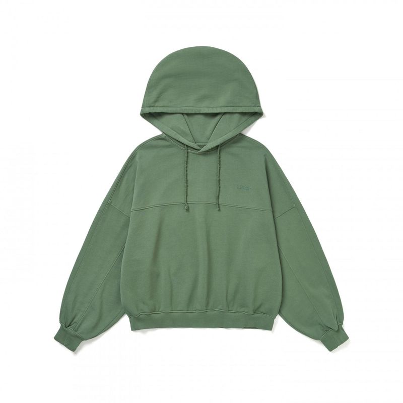 FLOWER EMABROIDER OVER FIT HOODIE