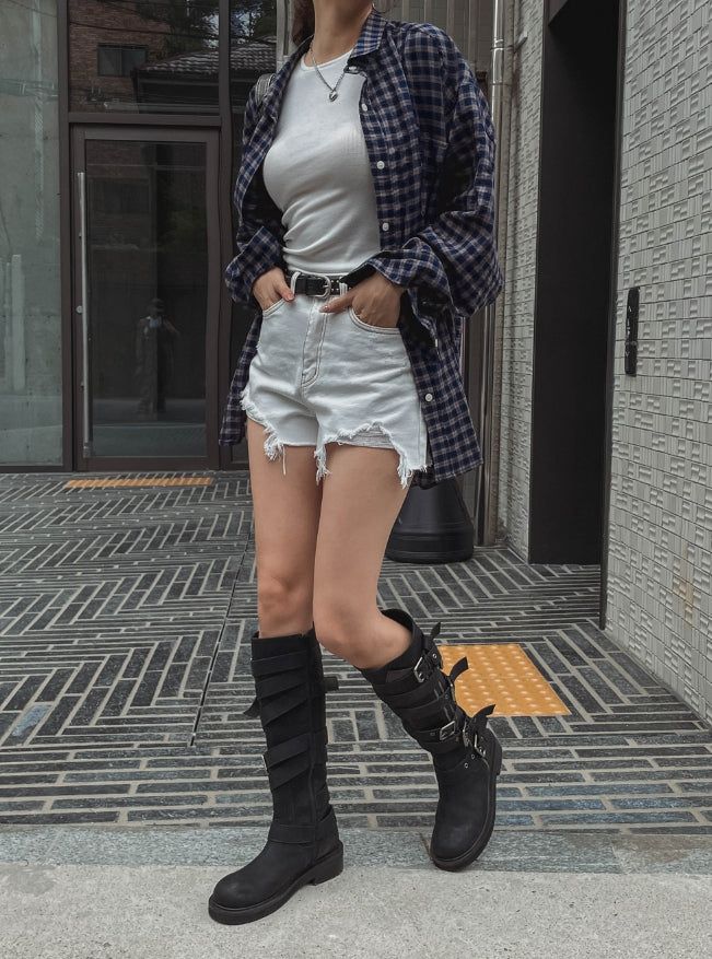 Dear Damage Denim Shorts