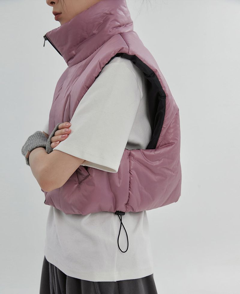(UNISEX)グルークロップベストダウン