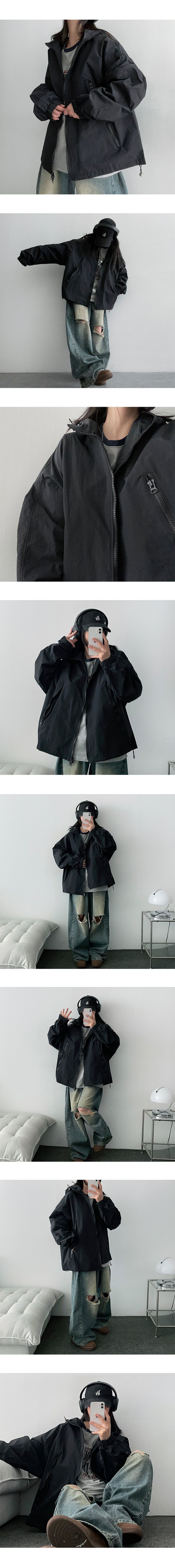 Rodet String Hooded Windbreaker (5 colors)