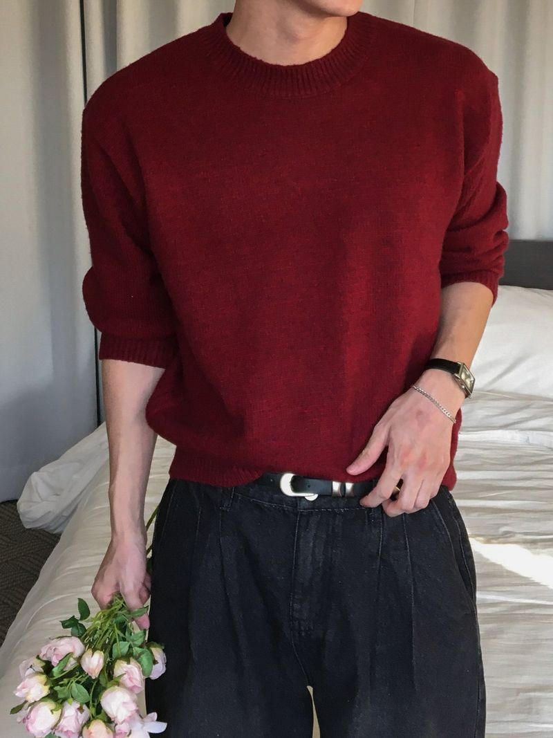 Even Soft Wool Round-Neck Knit