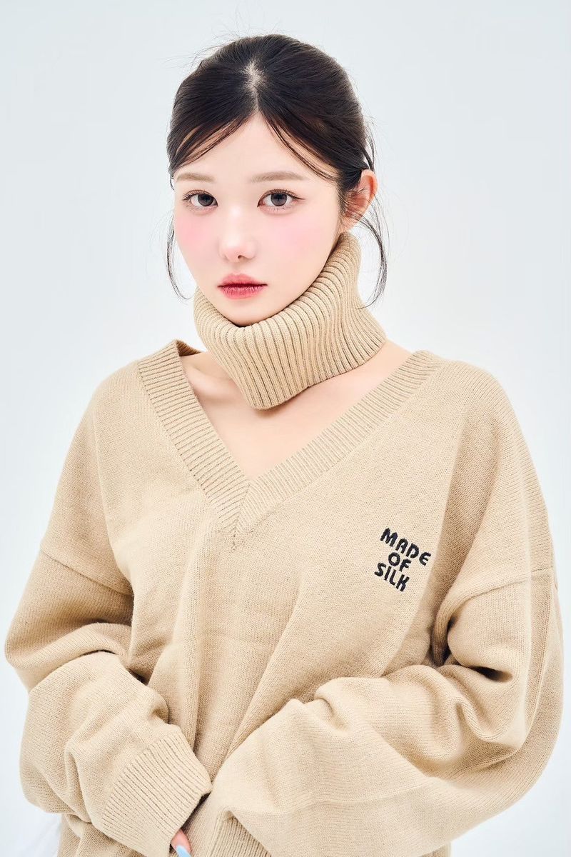 Neck warmer V knit