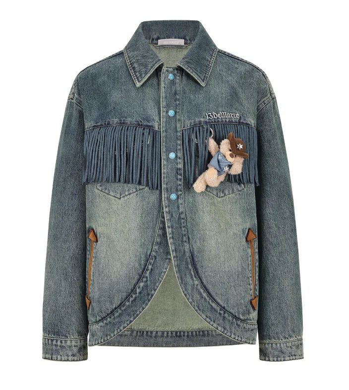 13DE MARZO Western Cowboy Denim Jacket
