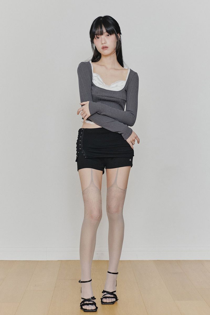PAIN OR PLEASURE（ペインオアプレジャー）の「RUBY HOOK SHORTS (SS ver.) black（Pants）」