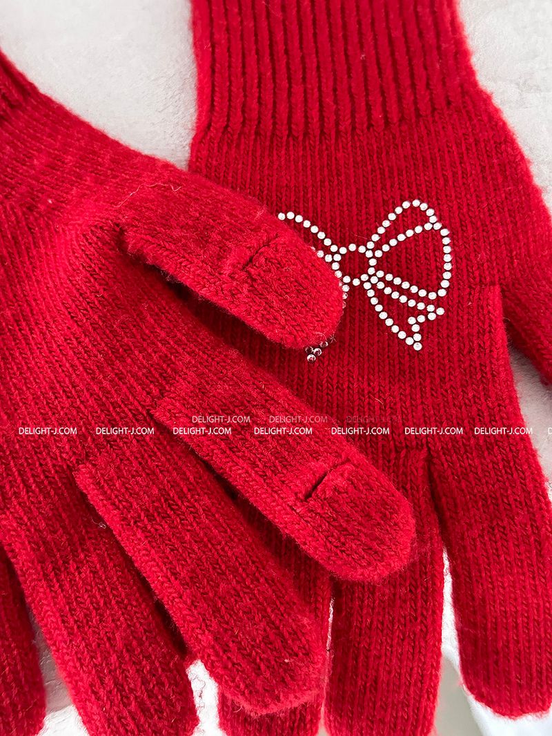 Jewelry Ribbon Long Gloves