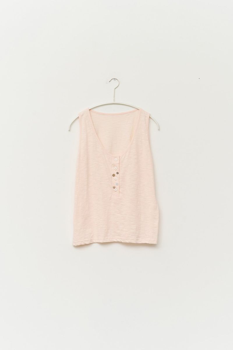 (W) Lodge Button Sleevless
