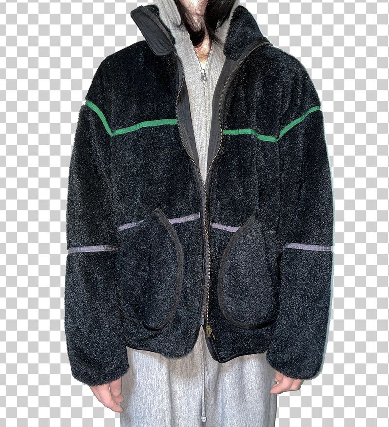 Line taping faux fur mustang