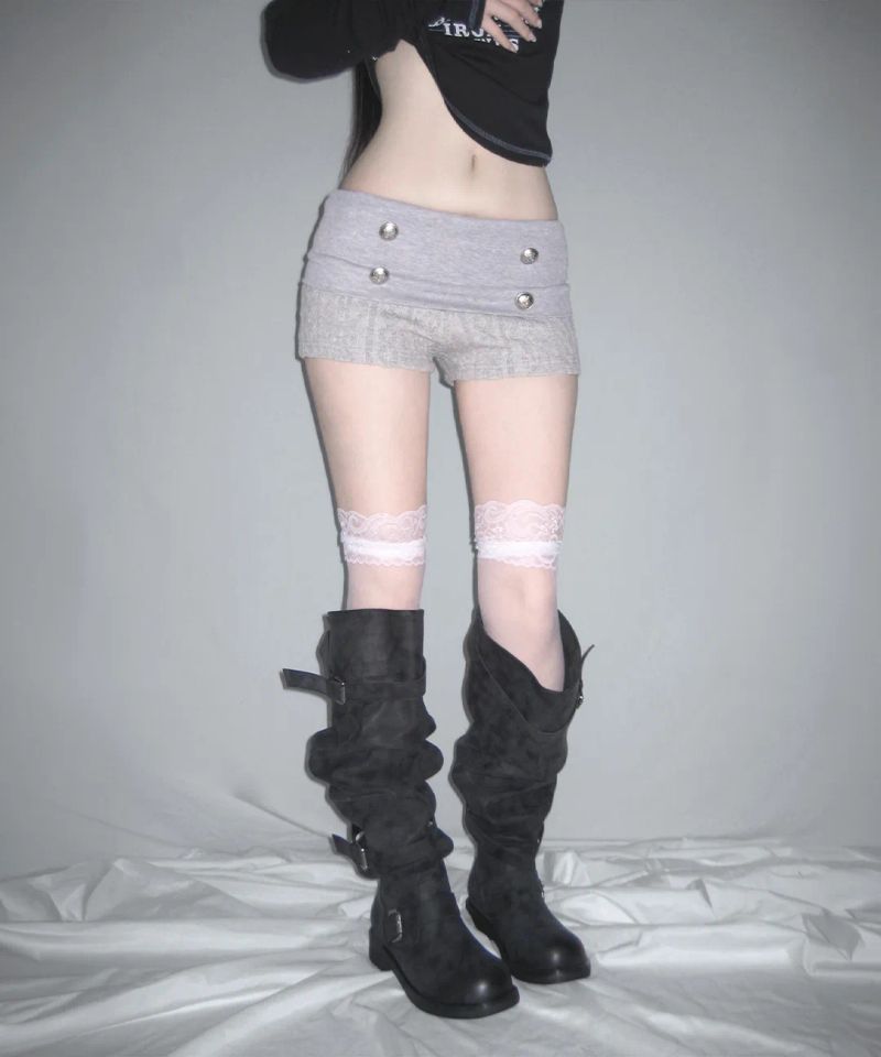 leon knit shorts (2colors)