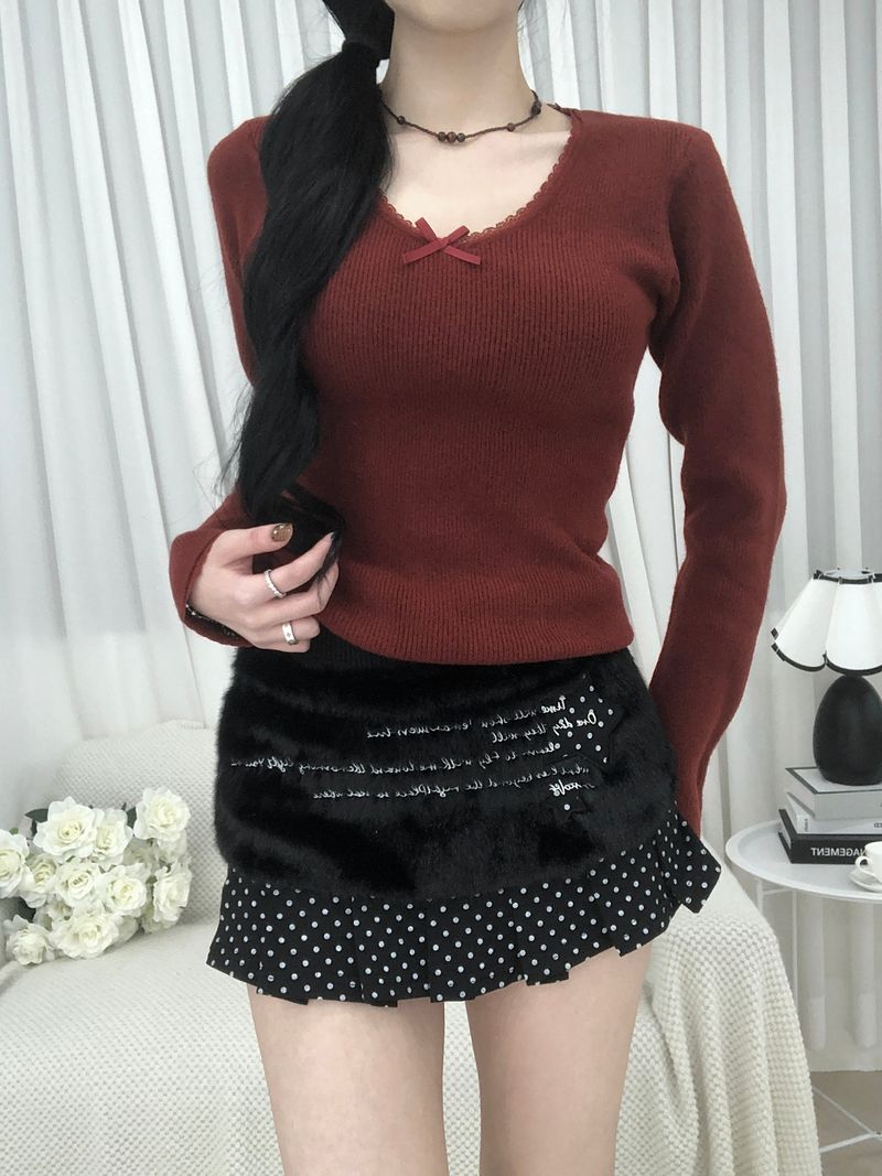 Cozy Ribbon Sweater(3 colors)