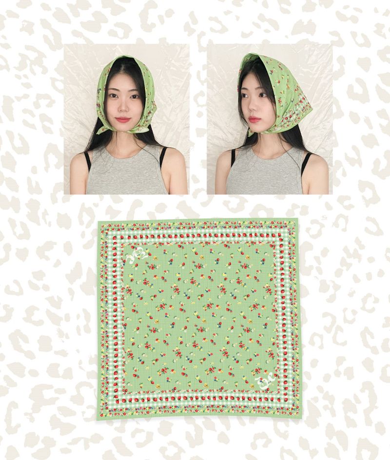 Strawberry bandana scarf