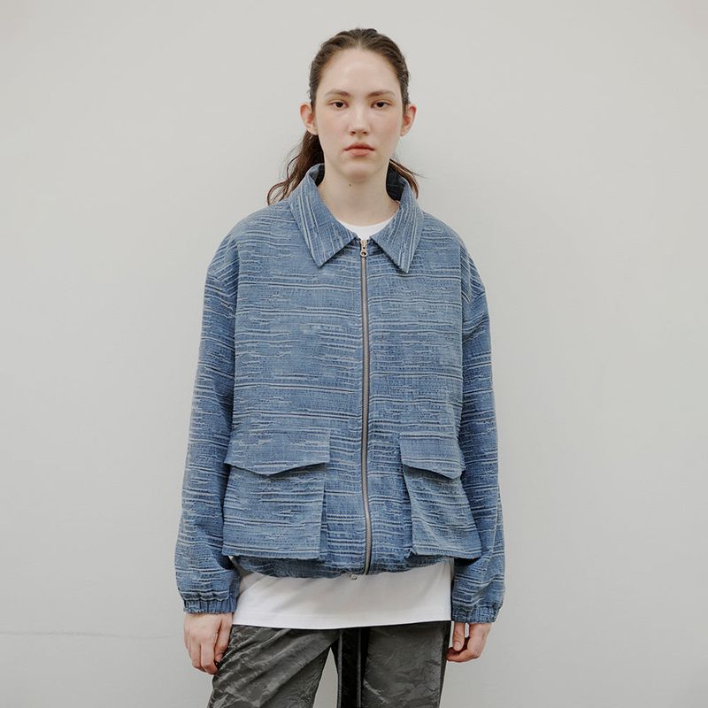 AACA（アカ）の「[Unisex] Jacquard Jumper Blue（Jackets/Outerwear）」