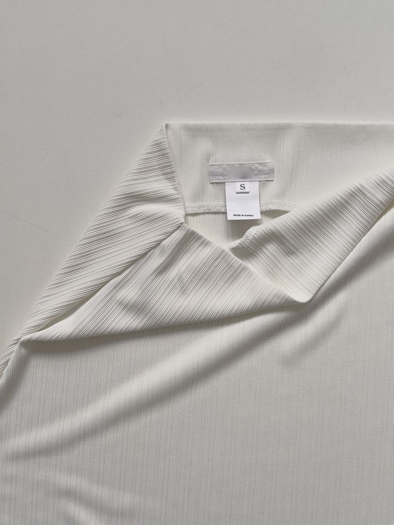 [Scarf SET] Pleated H-Line Long Skirt