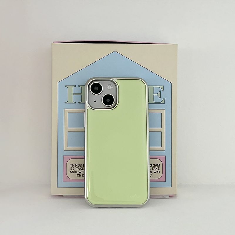 allthesamestudio(オールザセイムスタジオ)の「luminary green epoxy silver bumper case(Smartphone Accessories)」