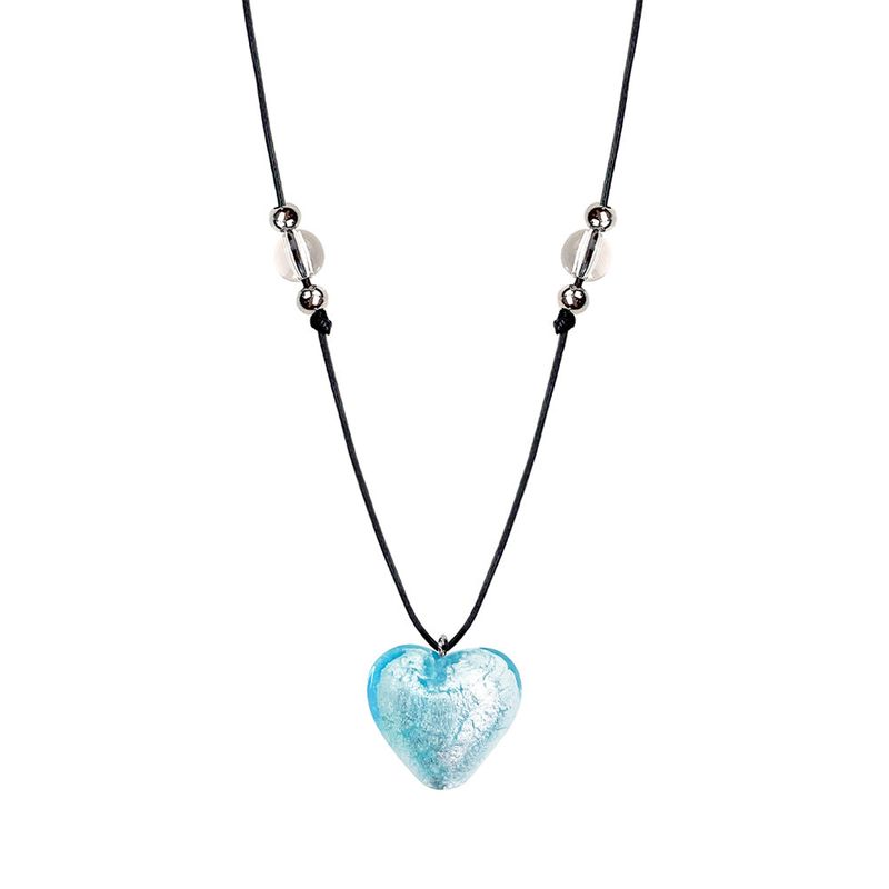 VVV(ブイブイブイ)の「Glass Big Heart Strap Necklace(Accessories)」