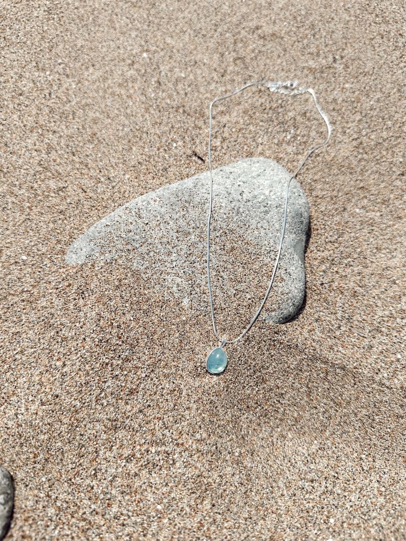 Silver925 Aqua Blue Necklace