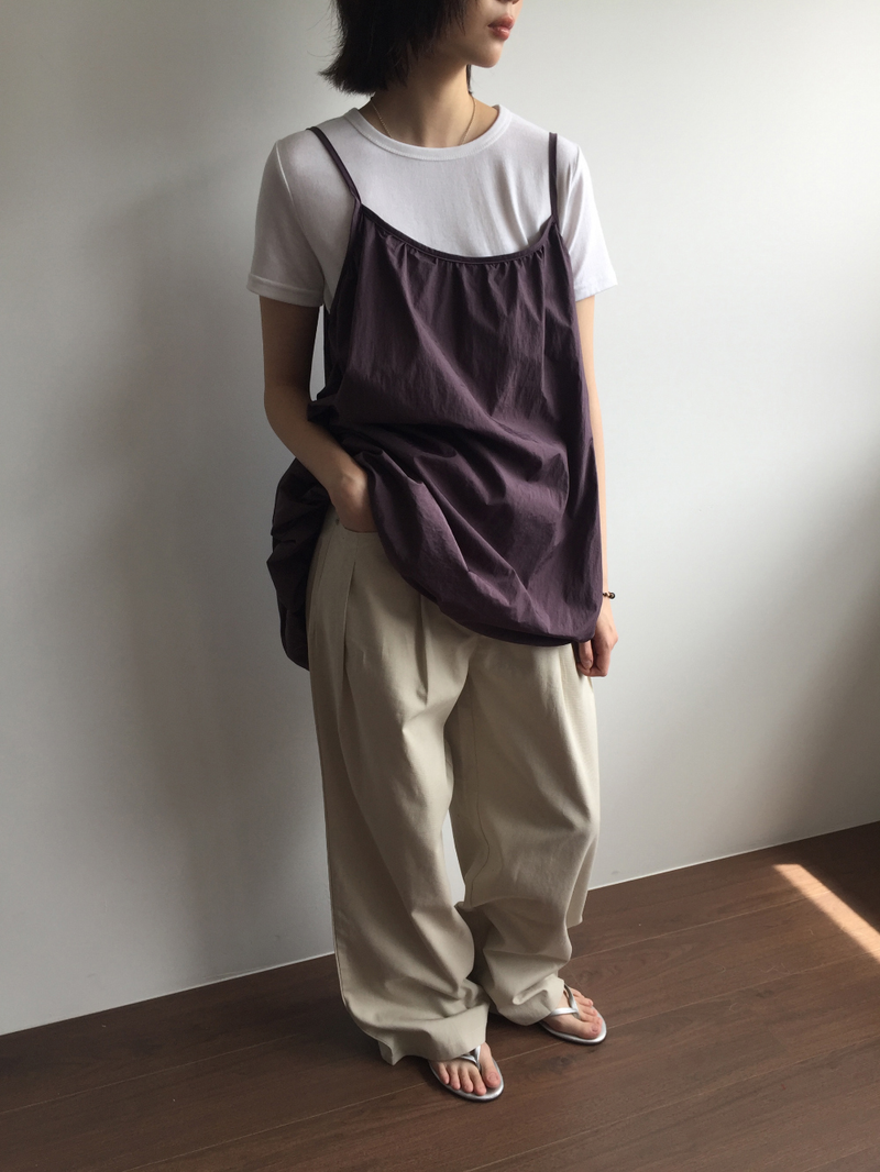 テッド ピンタック タブ パンツ (3color)