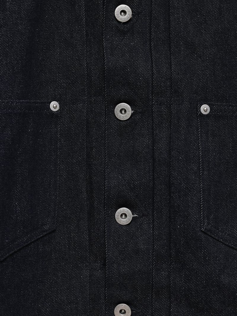 6CRAYON 11.3oz Indigo Blue Non-Fade Short Denim Jacket