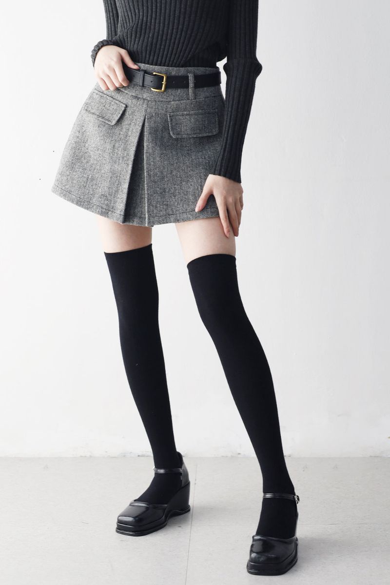 NONCODE（ノンコード）の「Tully Wool Blend Shorts (Belt Set)（Pants）」