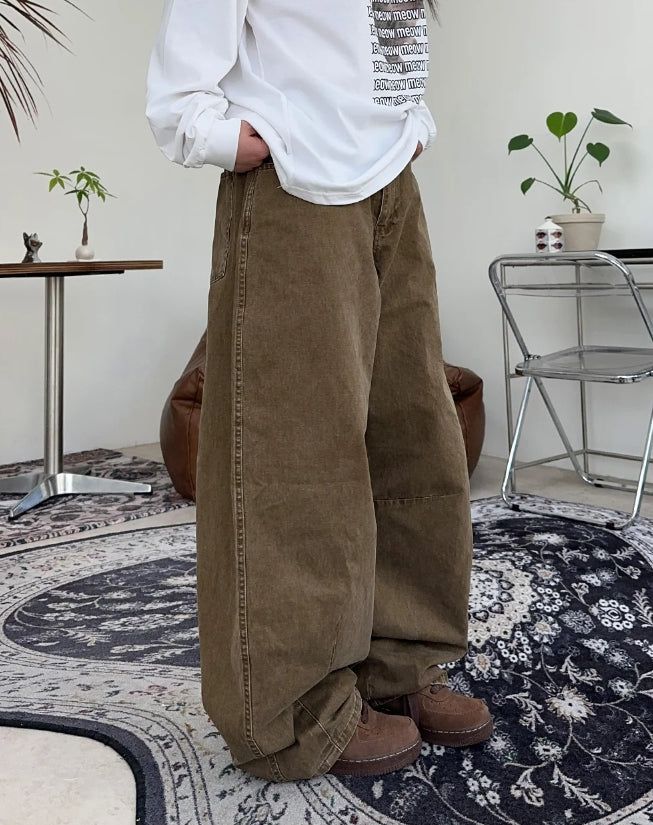 カーバイドピーチウォッシュバルーンパンツ