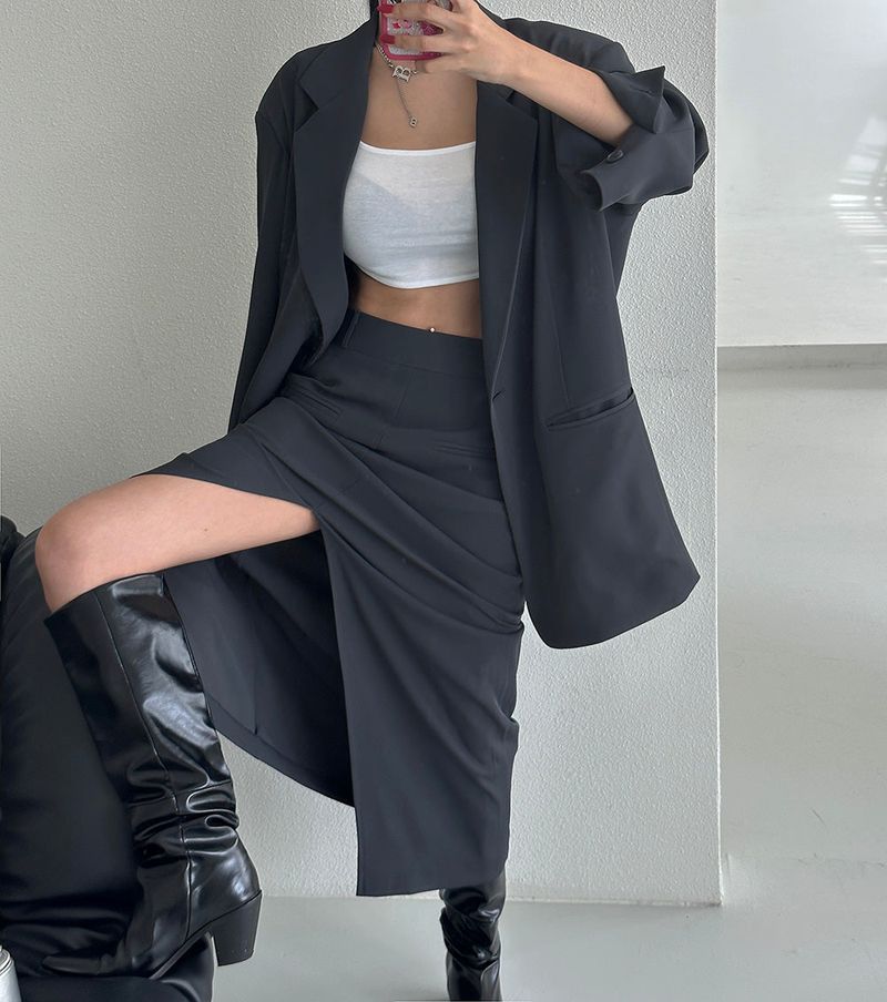 Mega Oversized Fit Blazer Jacket
