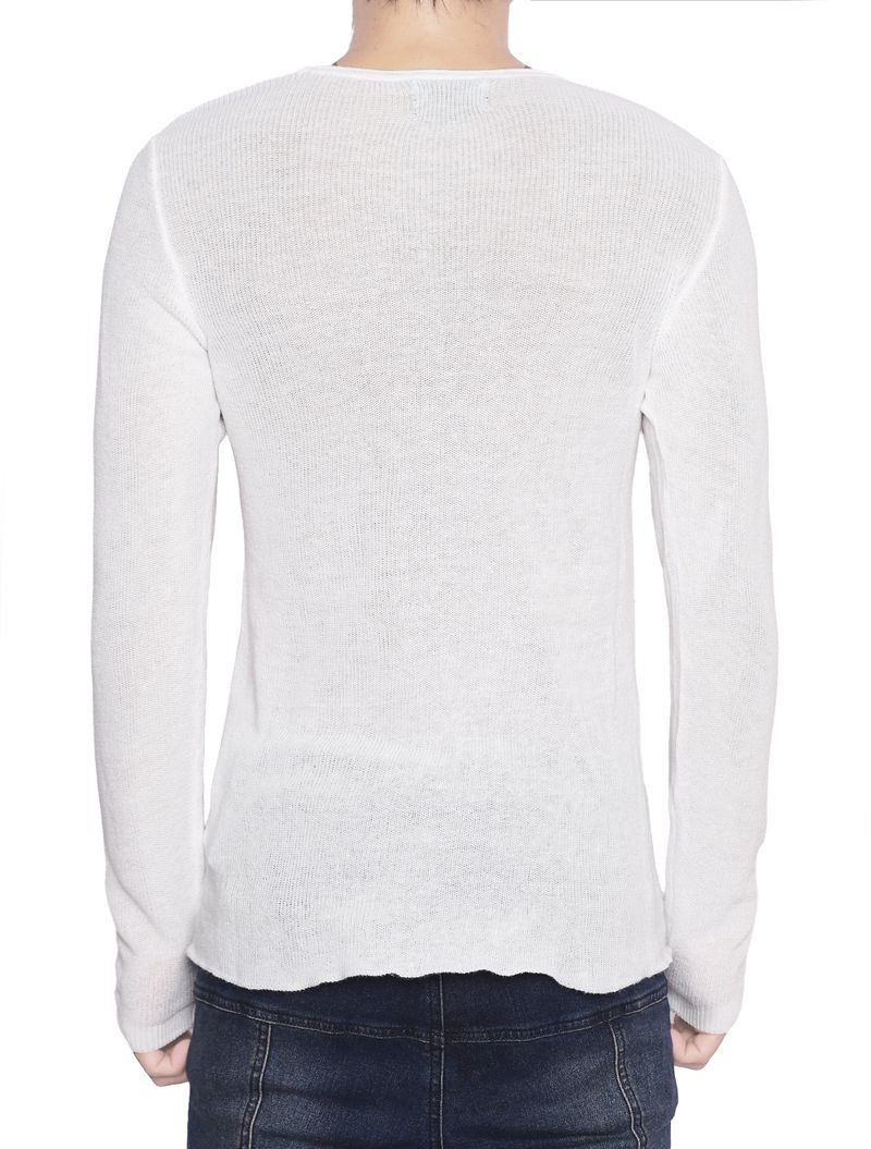 KNIT WHITE LONG SLEEVES