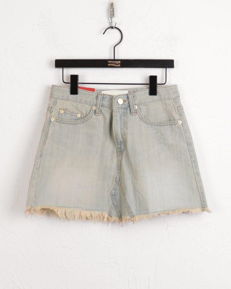Rattan Vintage Washed Surgical Mini Skirt