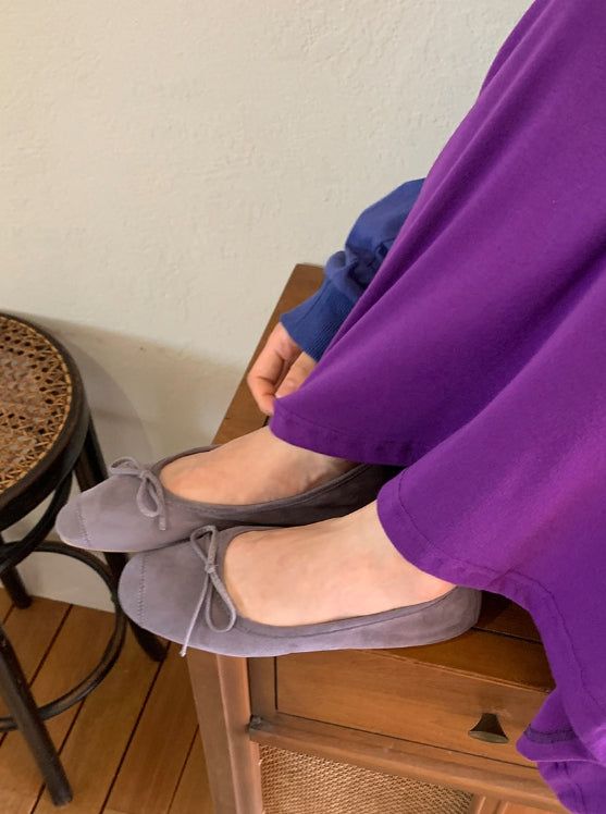 BAON（バオン）の「Orbe Suede Ribbon Flat Shoes（Shoes）」