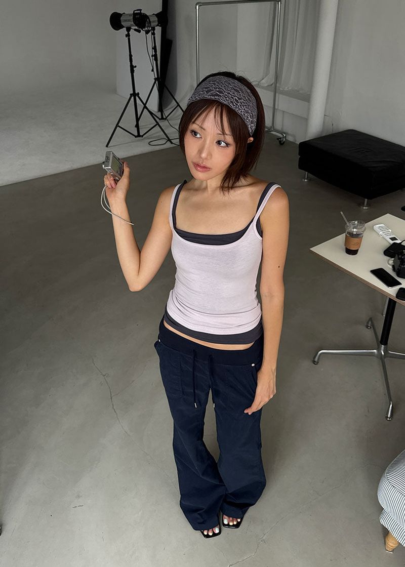 SOFT RIB BOOTS CUT PANTS
